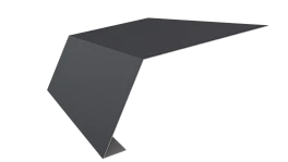 Планка карнизная 100x65x2000 мм, 7024 графитовый серый матовый