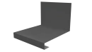Планка примыкания нижняя к трубе фальц 140x200 мм, 7037 пыльно-серый глянцевый