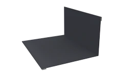 Планка примыкания верхняя 100x150x2000 мм, 7024 графитовый серый стальной бархат