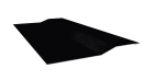 Планка крепёжная фальц 50x17x29 мм, 9005 черный янтарь глянцевый