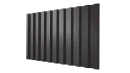 Профнастил С21 1051/1000x0,65 мм, 8019 серо-коричневый глянцевый
