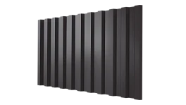 Профнастил С21 1051/1000x0,45 мм, 8019 серо-коричневый глянцевый