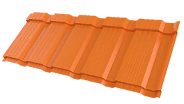 Профиль Пегас 1195/1130x0,45 мм, 2011 насыщенный оранжевый глянцевый