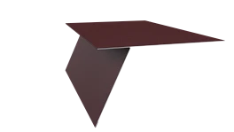 Планка карнизная фальц 130x80 мм, 3005 винно-красный матовый