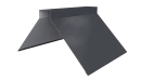 Конёк фигурный 150x150x2000 мм, 7024 графитовый серый глянцевый