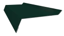 Планка примыкания в штробу 20x60x10 мм, 6005 зеленый мох глянцевый