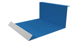 Планка примыкания нижняя 100x200x2000 мм, 5015 небесно-синий глянцевый