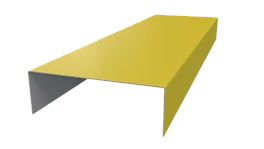 Декоративная накладка 20x60x20 мм, 1018 цинково-желтый глянцевый