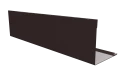 Планка завершающая 10x50x50x10 мм, 8017 шоколадно-коричневый PUR Pruf