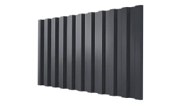 Профнастил С21 1051/1000x0,45 мм, 7024 графитовый серый глянцевый