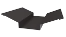 Планка ендовы верхняя 76x76x2000 мм, 8019 серо-коричневый матовый