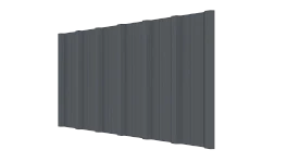 Профнастил НС16 1150/1100x0,5 мм, 7024 графитовый серый матовый