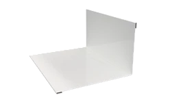 Планка примыкания верхняя 100x150x2000 мм, 9003 сигнальный белый глянцевый