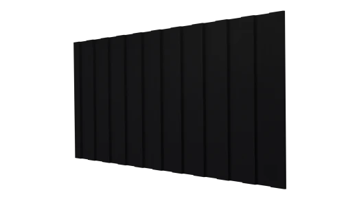 Профнастил С8 1200/1150x0,5 мм, 9005 черный янтарь стальной бархат