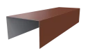 Крышка 40x65x40 мм, 8004 медно-коричневый глянцевый