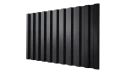 Профнастил С21 1051/1000x0,65 мм, 9005 черный янтарь глянцевый
