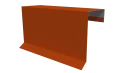 Планка торцевая фальц 65x97 мм, 2004 оранжевый глянцевый