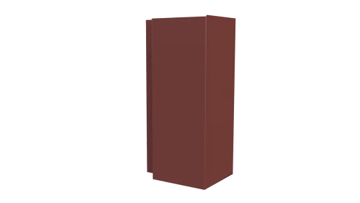 Планка угла наружного сложная Блок-хаус 110x110x2000 мм, 3009 оксид красный глянцевый