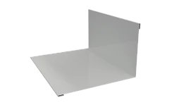 Планка примыкания верхняя 100x150x2000 мм, 7035 светло-серый глянцевый