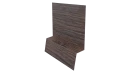 Планка стартовая фальц 135x30x55 мм, Морёный дуб 3D