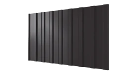 Профнастил С20R 1150/1100x0,7 мм, 8019 серо-коричневый глянцевый