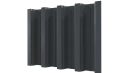 Профнастил Н75 800/750x0,65 мм, 7011 железно-серый глянцевый