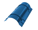 Конёк круглый R110x2000 мм, 5015 небесно-синий глянцевый