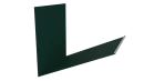 Планка примыкания верхняя к трубе фальц 250x210 мм, 6005 зеленый мох матовый