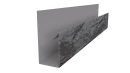 Планка П-образная Блок-хаус 30x30x2000 мм, Морион 3D