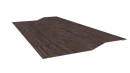 Планка крепёжная фальц 50x17x37 мм, Морёный дуб 3D