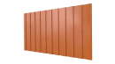 Профнастил С8 1200/1150x0,4 мм эконом, 2011 насыщенный оранжевый глянцевый