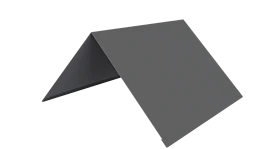 Конёк простой 150x150x2000 мм, 7037 пыльно-серый глянцевый