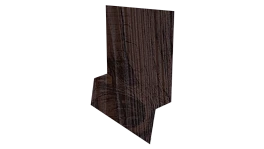 Планка стартовая фальц 135x30x55 мм, Морёный дуб 3D