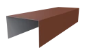 Крышка 40x65x40 мм, 8004 медно-коричневый матовый