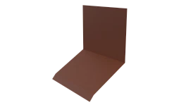 Планка примыкания верхняя к стене фальц 150x130x20 мм, 8004 медно-коричневый матовый