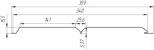 Евробрус 359/340х0,45 мм, Дуб Сантана 3D