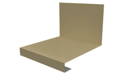 Планка примыкания нижняя к трубе фальц 140x200 мм, 1014 слоновая кость глянцевый