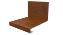 Планка примыкания нижняя к трубе фальц 140x200 мм, Картэн