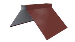 Конёк фигурный 150x150x2000 мм, 3009 оксид красный глянцевый