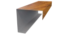 Декоративная накладка угловая 20x60x60x20 мм, Золотистый дуб 3D