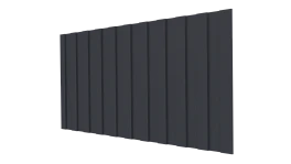Профнастил С8 1200/1150x0,5 мм, 7024 графитовый серый стальной бархат