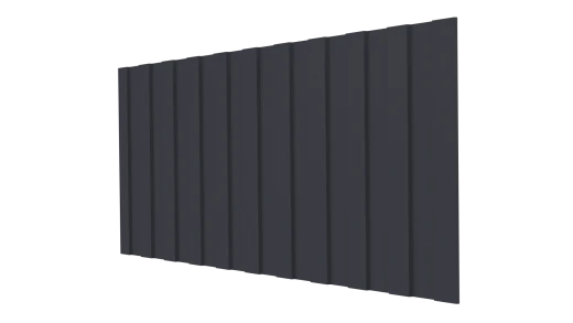 Профнастил С8 1200/1150x0,5 мм, 7024 графитовый серый стальной бархат
