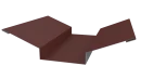 Планка ендовы верхняя 76x76x2000 мм, 3009 оксид красный матовый