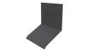 Планка примыкания верхняя к стене фальц 150x130x20 мм, цинк