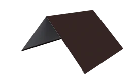 Конёк простой 150x150x2000 мм, 8017 шоколадно-коричневый глянцевый