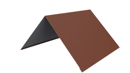 Конёк простой 150x150x2000 мм, 8004 медно-коричневый матовый
