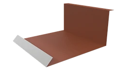 Планка примыкания нижняя 100x200x2000 мм, 8004 медно-коричневый матовый