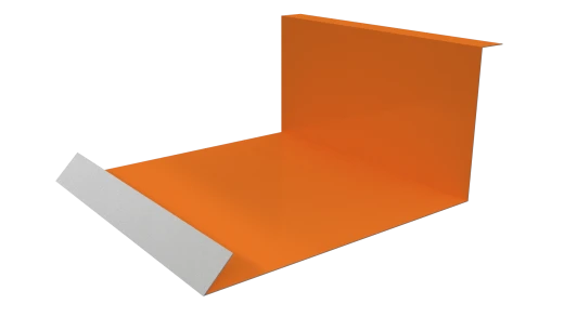Планка примыкания нижняя 100x200x2000 мм, 2011 насыщенный оранжевый глянцевый