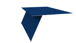 Планка карнизная фальц 130x80 мм, 5005 сигнальный синий глянцевый