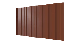 Профнастил С20R 1150/1100x0,45 мм, 8004 медно-коричневый глянцевый